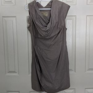 All Saints asymmetrical neckline dress